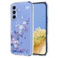 Samsung Galaxy A37 TPU-cover med blomstermønster - Lilla