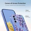 Samsung Galaxy A37 TPU-cover med blomstermønster