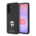 Samsung Galaxy A37 Karl Lagerfeld Fixed Glitter Metal Ikonik Cover - Sort