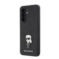 Samsung Galaxy A37 Karl Lagerfeld Fixed Glitter Metal Ikonik Cover - Sort