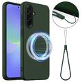 Samsung Galaxy A37 Liquid Silikone Cover - MagSafe Kompatibel - Mørkegrøn