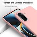 Samsung Galaxy A37 Flydende silikone cover med håndrem - Pink
