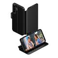 Samsung Galaxy A37 PanzerGlass Care Feature Pung etui med stativ - Sort