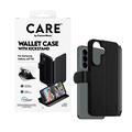 Samsung Galaxy A37 PanzerGlass Care Feature Pung etui med stativ - Sort