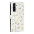 Samsung Galaxy A37 Rhombisk Blomsterpung - gule blomster