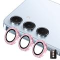 Samsung Galaxy A37/A57 Hat Prince Glitter Kamera Linse Beskytter - Pink