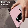 Samsung Galaxy A37 Smart Clear View Flip etui med kortplads - Pink