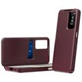 Samsung Galaxy A37 Smart Clear View Flip etui med kortplads