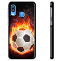 Samsung Galaxy A40 Beskyttende Cover - Fodbold Flamme