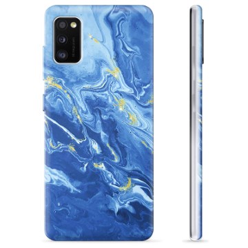 Samsung Galaxy A41 TPU Cover - Farverig Marmor