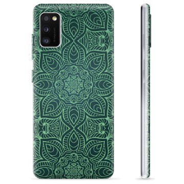 Samsung Galaxy A41 TPU Cover - Grøn Mandala