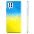 Samsung Galaxy A42 5G TPU Cover Ukrainsk Flag - Tofarvet