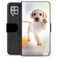 Samsung Galaxy A42 5G Premium Flip Cover med Pung - Hund