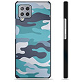 Samsung Galaxy A42 5G Beskyttende Cover - Blå Camouflage