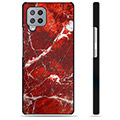 Samsung Galaxy A42 5G Beskyttende Cover - Rød Marmor
