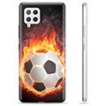 Samsung Galaxy A42 5G TPU Cover - Fodbold Flamme