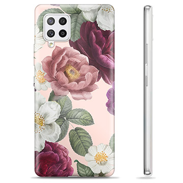 Samsung Galaxy A42 5G TPU Cover - Romantiske Blomster