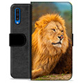 Samsung Galaxy A50 Premium Flip Cover med Pung - Løve
