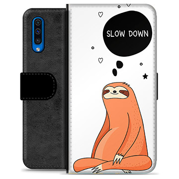 Samsung Galaxy A50 Premium Flip Cover med Pung - Slow Down