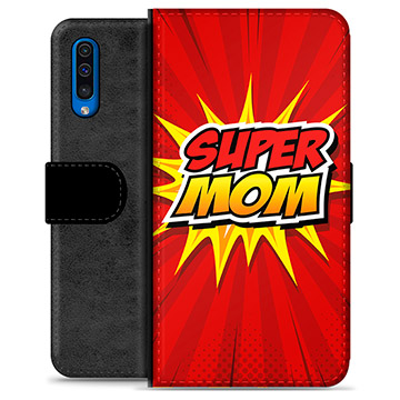 Samsung Galaxy A50 Premium Flip Cover med Pung - Super Mor