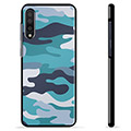 Samsung Galaxy A50 Beskyttende Cover - Blå Camouflage