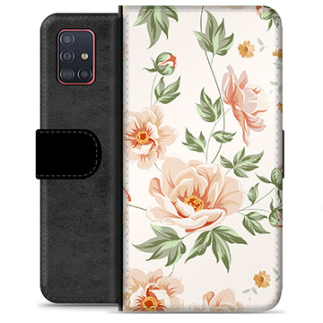 Samsung Galaxy A51 Premium Flip Cover med Pung - Floral