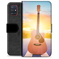 Samsung Galaxy A51 Premium Flip Cover med Pung - Guitar