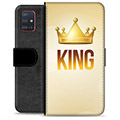 Samsung Galaxy A51 Premium Flip Cover med Pung - Konge