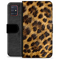 Samsung Galaxy A51 Premium Flip Cover med Pung - Leopard