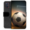 Samsung Galaxy A51 Premium Flip Cover med Pung - Fodbold