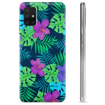 Samsung Galaxy A51 TPU Cover - Tropiske Blomster
