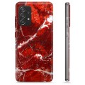 Samsung Galaxy A52 5G, Galaxy A52s TPU Cover - Rød Marmor