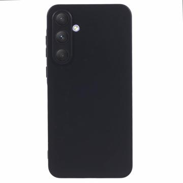 Samsung Galaxy A55 Anti-Fingeraftryk Mat TPU Cover - Sort
