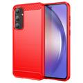 Samsung Galaxy A55 Børstet TPU Cover - Karbonfiber