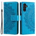 Samsung Galaxy A55 Mandala Series Etui med Pung - Blå