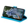 Samsung Galaxy A55 Mandala Series Etui med Pung - Blå
