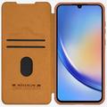 Samsung Galaxy A55 Nillkin Qin Pro Flip Cover - Brun