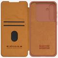 Samsung Galaxy A55 Nillkin Qin Pro Flip Cover - Brun