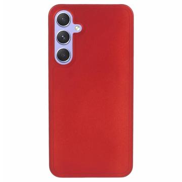 Samsung Galaxy A55 Gummibelagt Plastik Cover - Rød