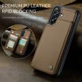Samsung Galaxy A56 Caseme C22-etui RFID-kortpung - brun