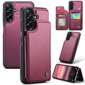 Samsung Galaxy A56 Caseme C22-etui RFID-kortpung - rød
