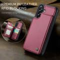 Samsung Galaxy A56 Caseme C22-etui RFID-kortpung - rød