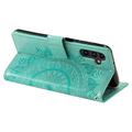 Samsung Galaxy A56 Mandala Series Etui med Pung - Grøn