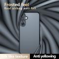 Samsung Galaxy A56 Mat Frostet Hybrid Cover - Sort