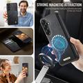 Samsung Galaxy A57 Caseme C49 2-i-1 aftagelig pungetui - MagSafe-kompatibel, RFID - Sort