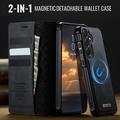 Samsung Galaxy A57 Caseme C49 2-i-1 aftagelig pungetui - MagSafe-kompatibel, RFID - Sort