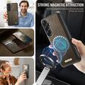 Samsung Galaxy A57 Caseme C49 2-i-1 aftagelig pungetui - MagSafe-kompatibel, RFID - Kaffe