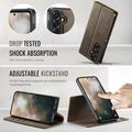 Samsung Galaxy A57 Caseme C49 2-i-1 aftagelig pungetui - MagSafe-kompatibel, RFID - Kaffe
