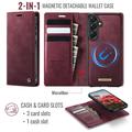 Samsung Galaxy A57 Caseme C49 2-i-1 aftagelig pungetui - MagSafe-kompatibel, RFID - Rød