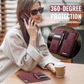 Samsung Galaxy A57 Caseme C49 2-i-1 aftagelig pungetui - MagSafe-kompatibel, RFID - Rød
